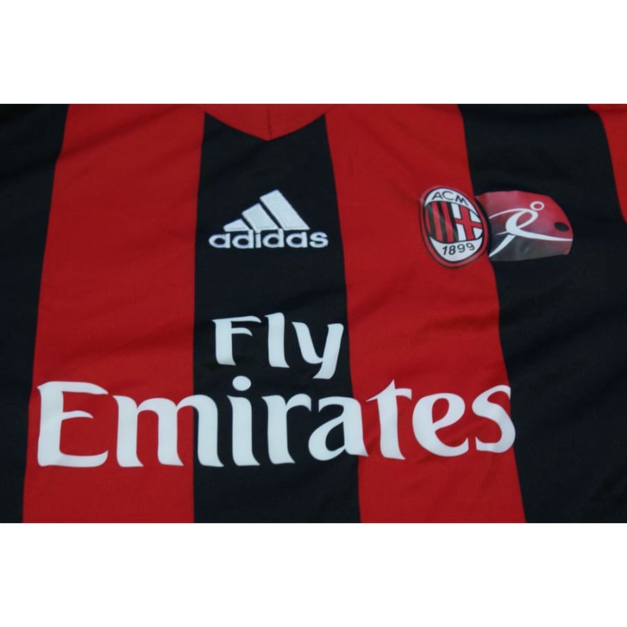 Maillot de foot rétro supporter Milan AC 2013-2014 - Adidas - Milan AC