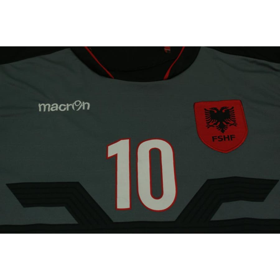 Maillot de foot rétro third équipe d’Albanie N°10 SADIKU 2016-2017 - Macron - Albanie