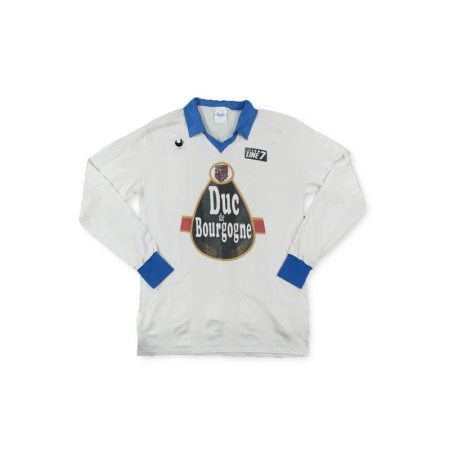 Maillot de foot vintage AJ Auxerre DUC de Bourgagne Line 7 1990 - Uhlsport - AJ Auxerre