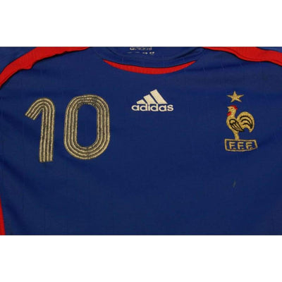Maillot de foot vintage domicile enfant Equipe de France N°10 ZIDANE 2006-2007 - Adidas - Equipe de France