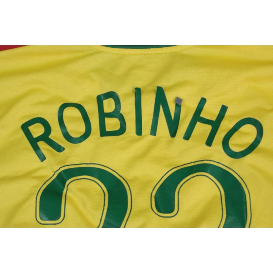 Maillot de foot vintage domicile équipe du Brésil N°23 ROBINHO 2006-2007 - Nike - Brésil