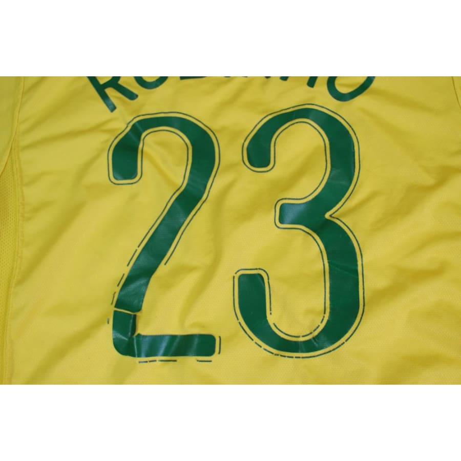 Maillot de foot vintage domicile équipe du Brésil N°23 ROBINHO 2006-2007 - Nike - Brésil