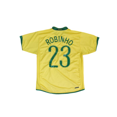 Maillot de foot vintage domicile équipe du Brésil N°23 ROBINHO 2006-2007 - Nike - Brésil