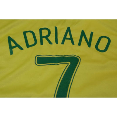 Maillot de foot vintage domicile équipe du Brésil N°7 ADRIANO 2006-2007 - Nike - Brésil