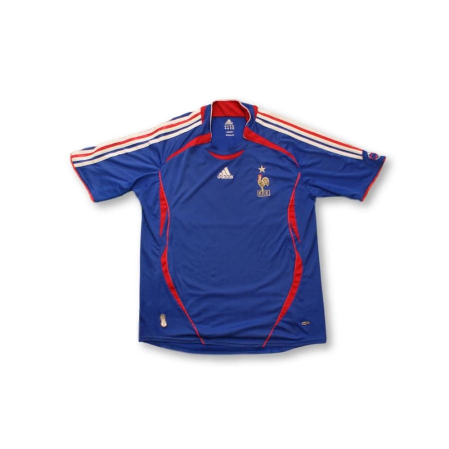 Maillot de foot vintage domicile Equipe de France 2006-2007 - Adidas - Equipe de France