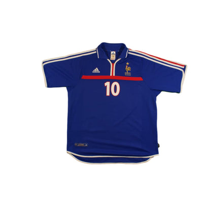 Maillot de foot vintage domicile Equipe de France N°10 ZIDANE 2000-2001 - Adidas - Equipe de France