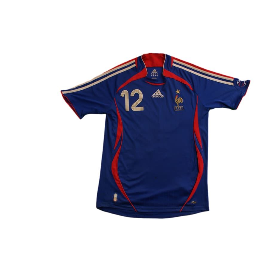 Maillot de foot vintage domicile Equipe de France N°12 HENRY 2006-2007 - Adidas - Equipe de France