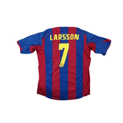 Maillot de foot vintage domicile FC Barcelone N°7 LARSSON 2004-2005 - Nike - Barcelone