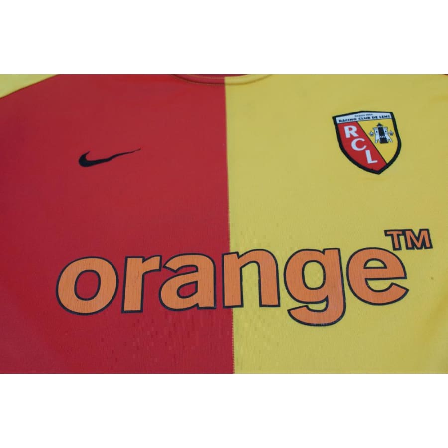 Maillot de foot vintage domicile RC Lens N°7 XAVIER 2003-2004 - Nike - RC Lens