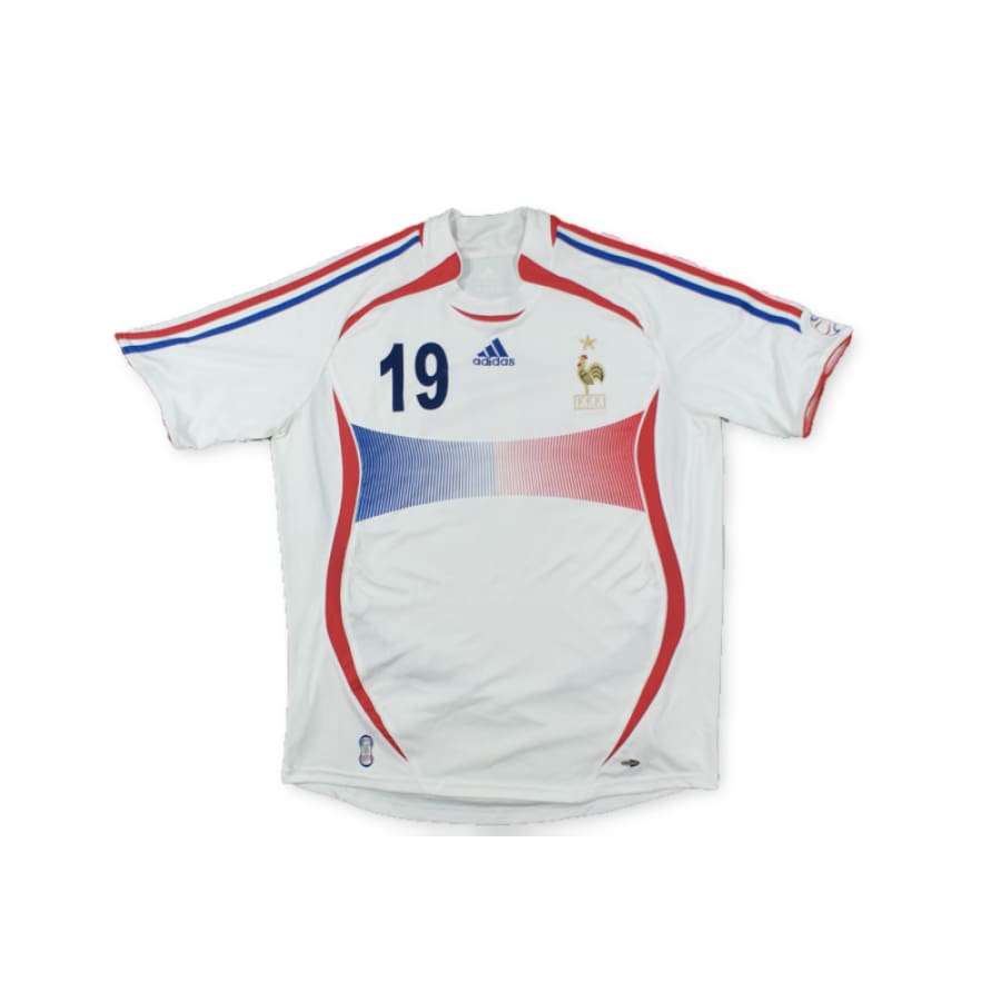 Maillot de foot vintage Equipe de France N°19 SAGNOL 2006-2007 - Adidas - Equipe de France