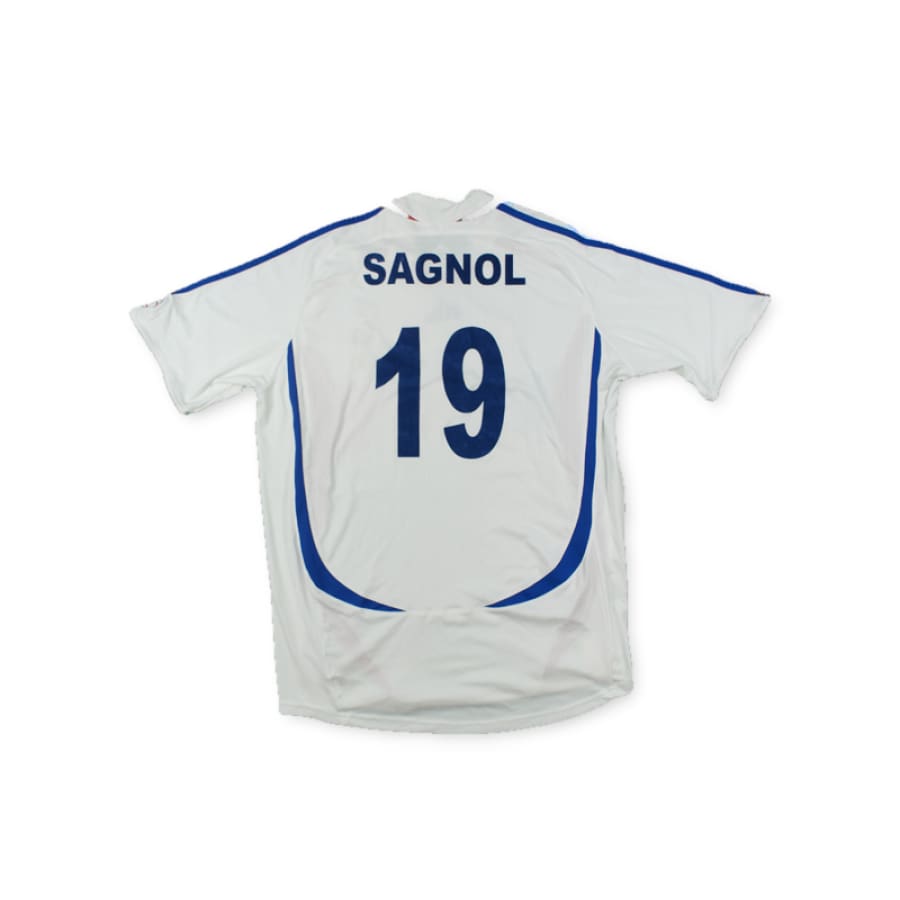 Maillot de foot vintage Equipe de France N°19 SAGNOL 2006-2007 - Adidas - Equipe de France