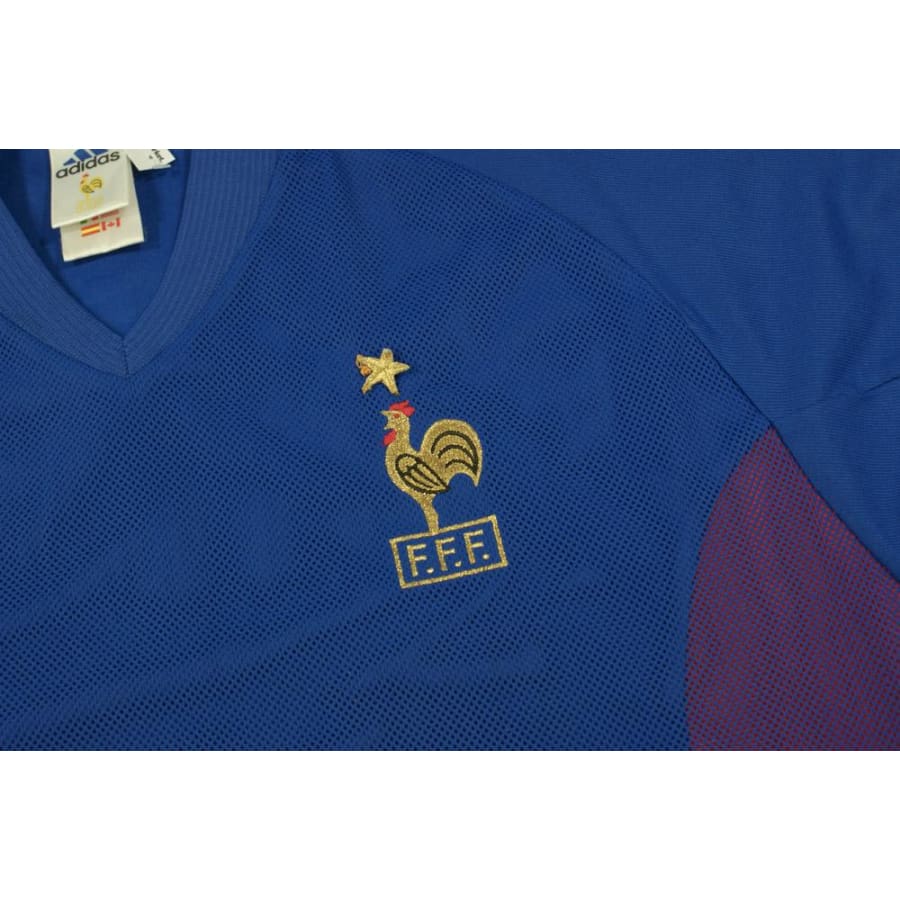 Maillot de foot vintage Equipe de France N°3 LIZARAZU 2002-2003 - Adidas - Equipe de France