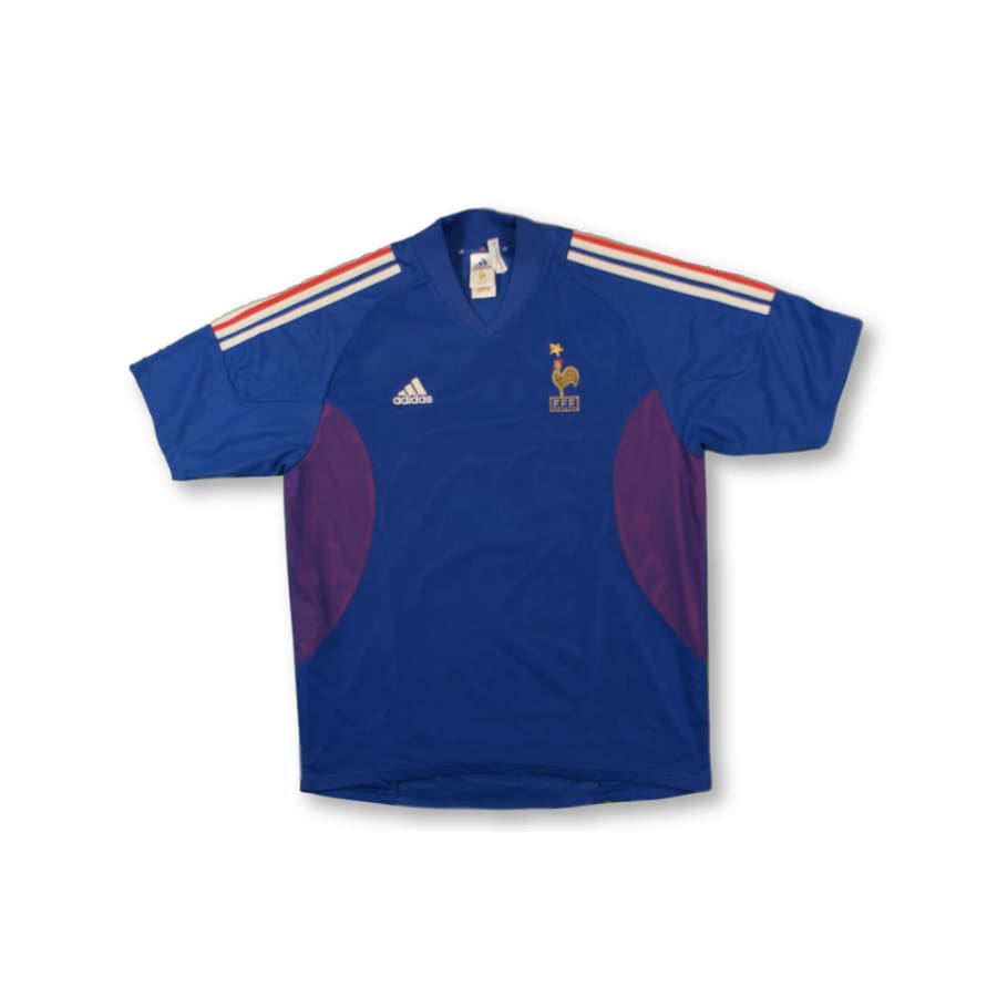 Maillot de foot vintage Equipe de France N°3 LIZARAZU 2002-2003 - Adidas - Equipe de France