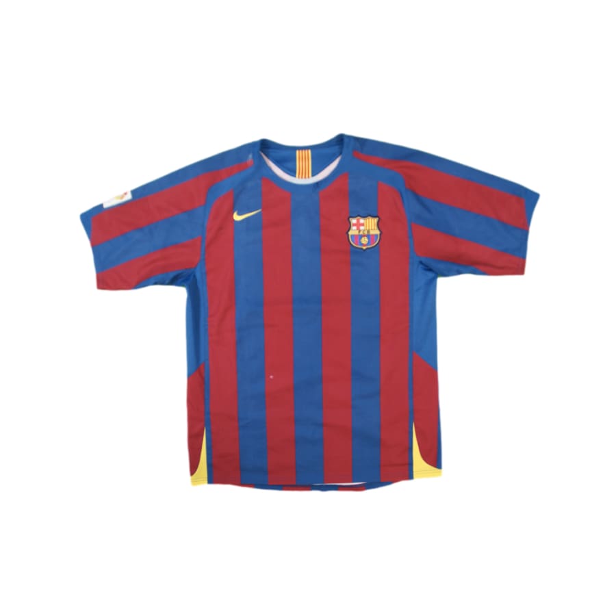 Maillot de foot vintage FC Barcelone #10 Ronaldinho 2005-2006 - Nike - Barcelone