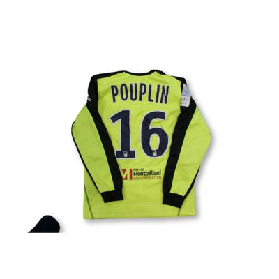 Maillot de foot vintage gardien enfant FC Sochaux-Montbéliard N°16 POUPLIN années 2000 - Lotto - FC Sochaux-Montbéliard