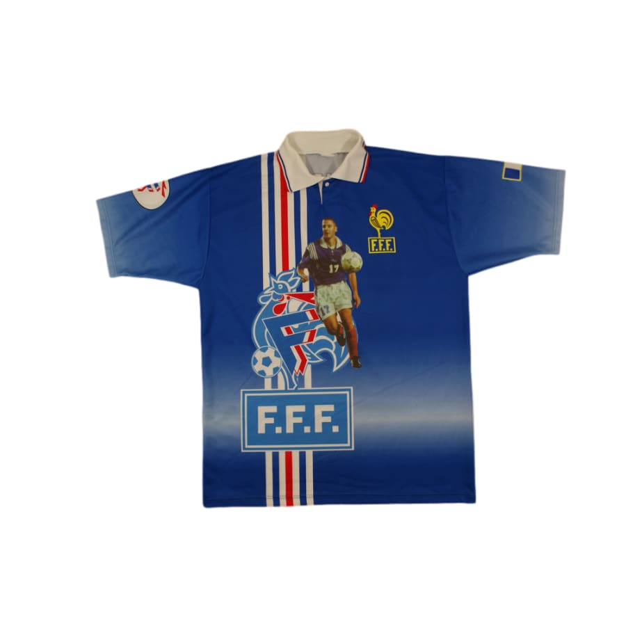 Maillot de foot vintage supporter Equipe de France N°9 MAURICE années 1990 - Autre marque - Equipe de France