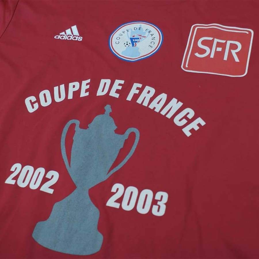 Maillot de football coupe de France n°5 2002-2003 SFR - Adidas - Coupe de France