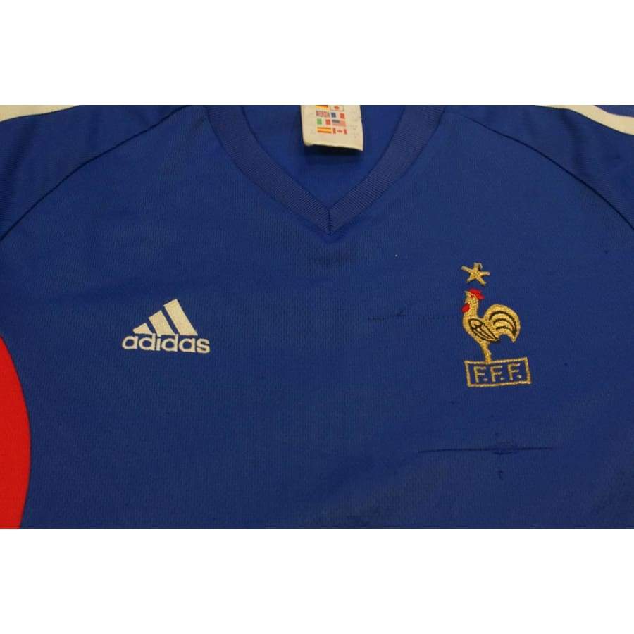 Maillot de football domicile enfant équipe de France 2002-2003 - Adidas - Equipe de France