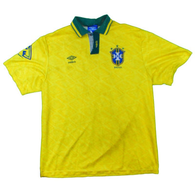Brazil 1991 - 1993 Home football shirt jersey Umbro size XL Brazil 1991 - 1993 Home football shirt jersey Umbro size XL