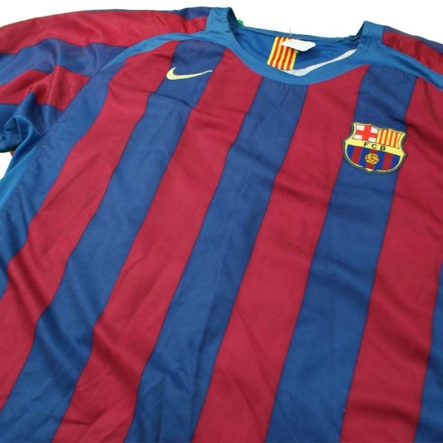 Maillot de football équipe du FC Barcelone 2004-2006 N°10 Ronaldinho - Nike - Barcelone