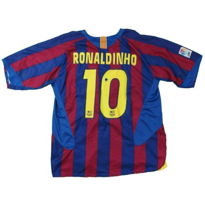 Maillot de football équipe du FC Barcelone 2004-2006 N°10 Ronaldinho - Nike - Barcelone