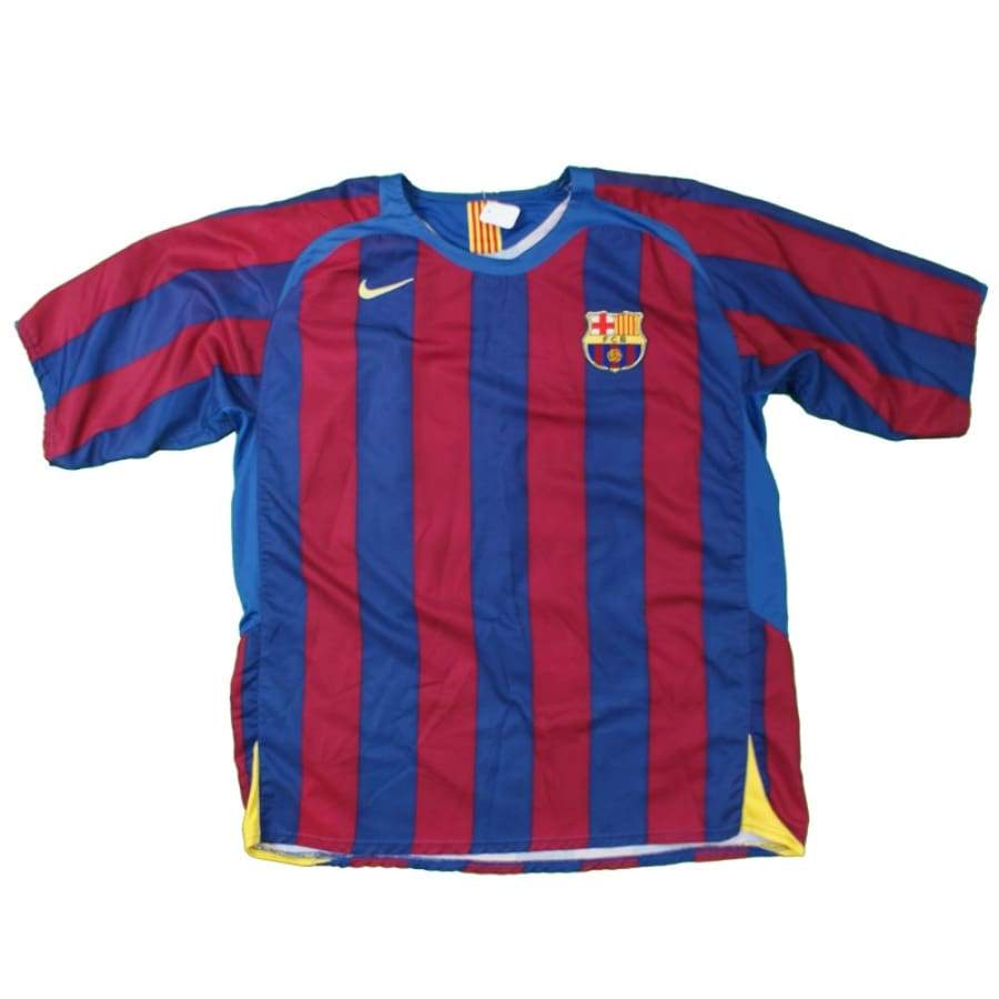 Maillot de football équipe du FC Barcelone 2004-2006 N°10 Ronaldinho - Nike - Barcelone