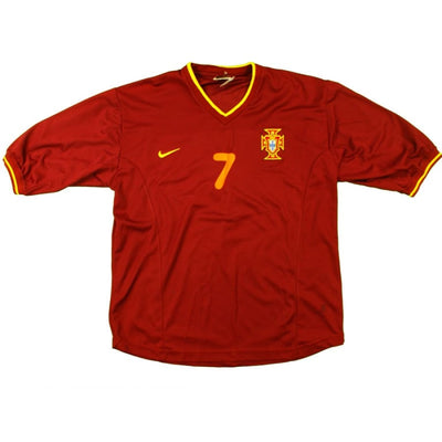 Maillot de football équipe du Portugal 2000-2001 N°7 Figo - Nike - Portugal