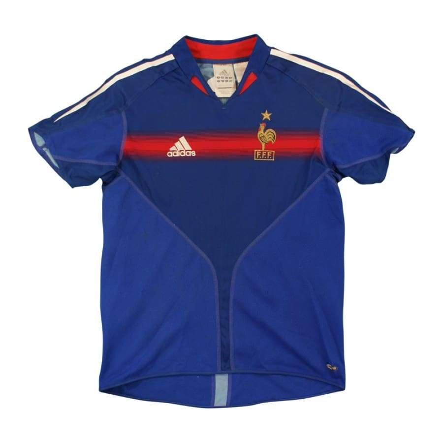 Maillot de football équipe de France 2004-2005 n°10 ZIDANE - Adidas - Equipe de France