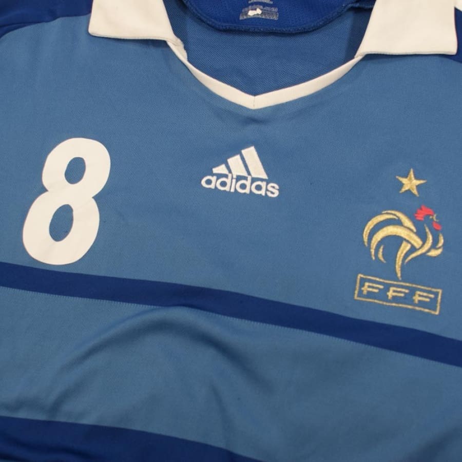 Maillot de football équipe de football n°8 Gourcuff 2010 - Adidas - Equipe de France