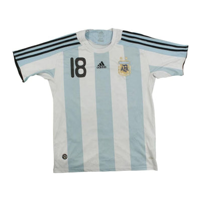 Maillot de football équipe nationale Argentine n°18 Messi - Adidas - Argentine