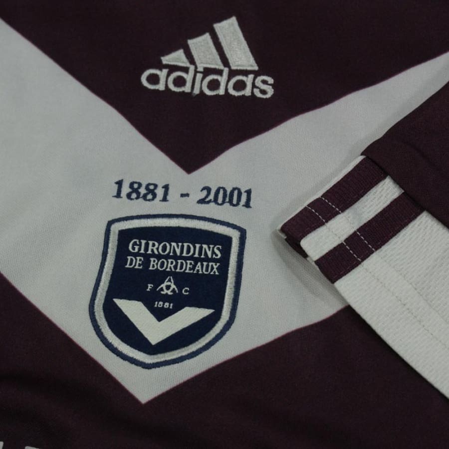 Maillot de football Girondin de Bordeaux n°22 PAULETA 2000-2001 - Adidas - Girondins de Bordeaux