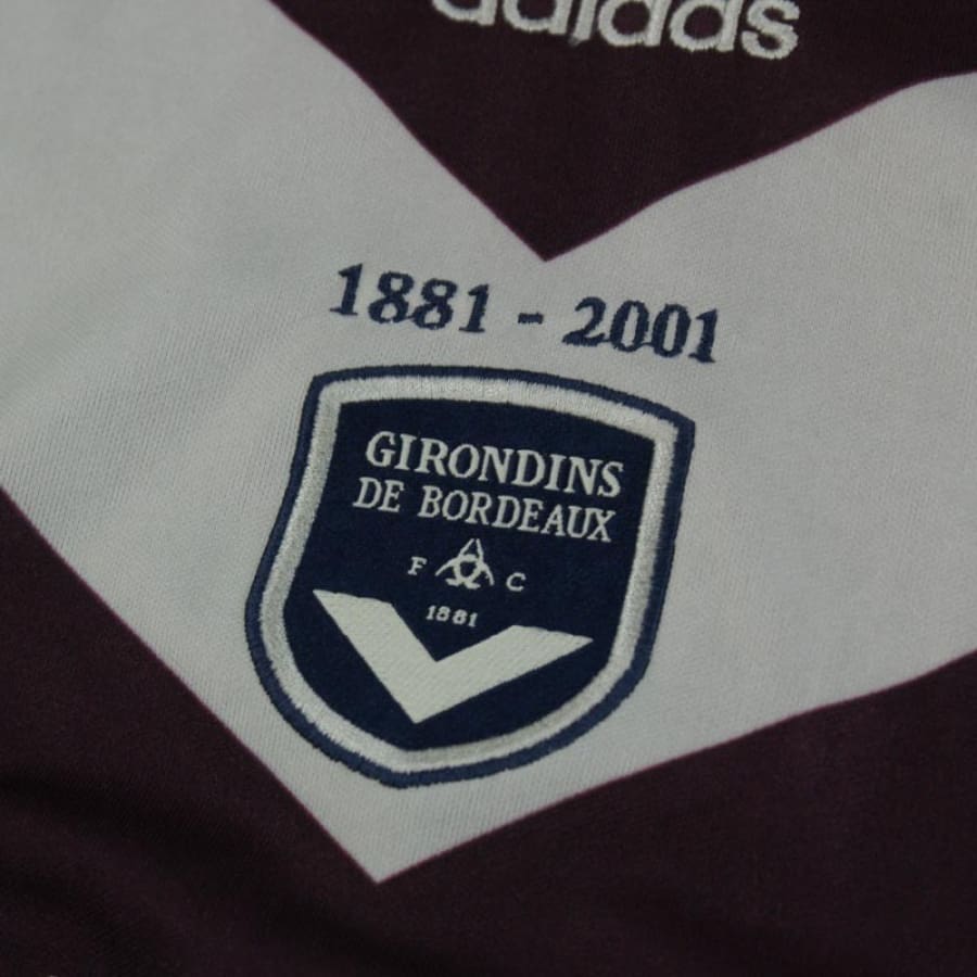 Maillot de football Girondin de Bordeaux n°22 PAULETA 2000-2001 - Adidas - Girondins de Bordeaux