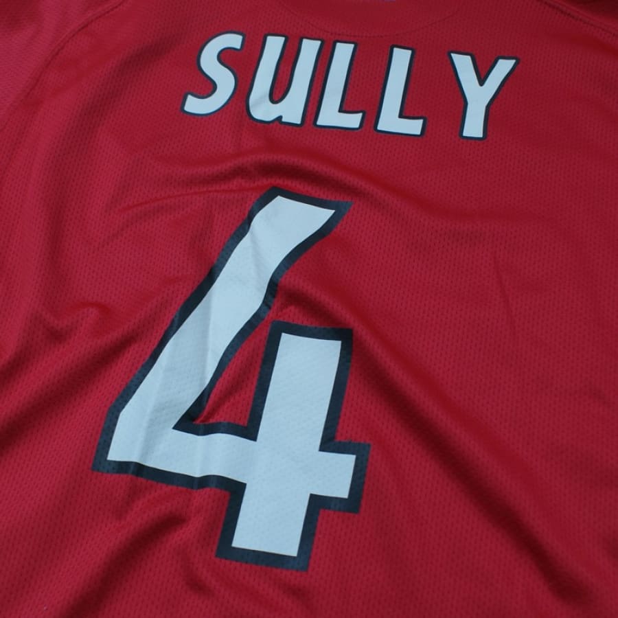 Maillot de football Manchester United n°4 Sully 2007-2008 - Nike - Manchester United