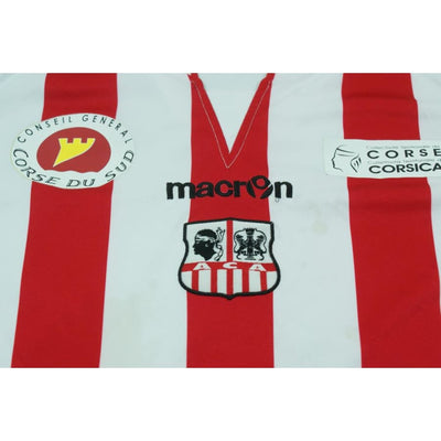 Maillot de football rétro domicile AC Ajaccio N°10 2013-2014 - Macron - AC Ajaccio