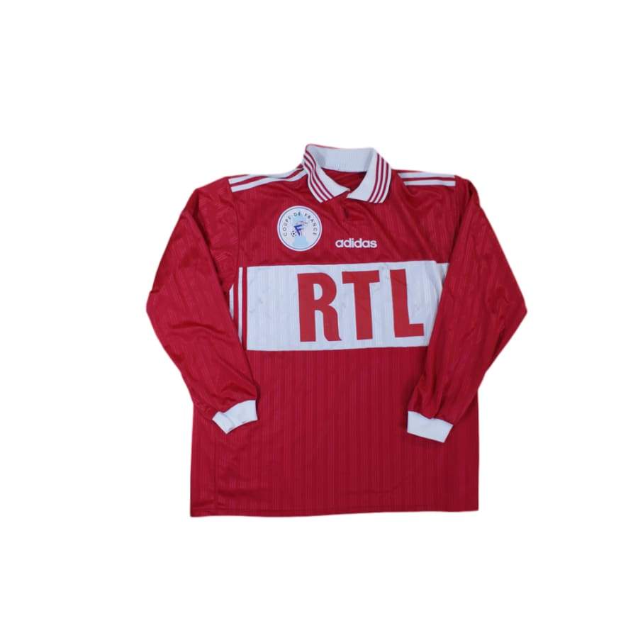 Maillot de football rétro domicile Coupe de France N°10 années 1990 - Adidas - Coupe de France