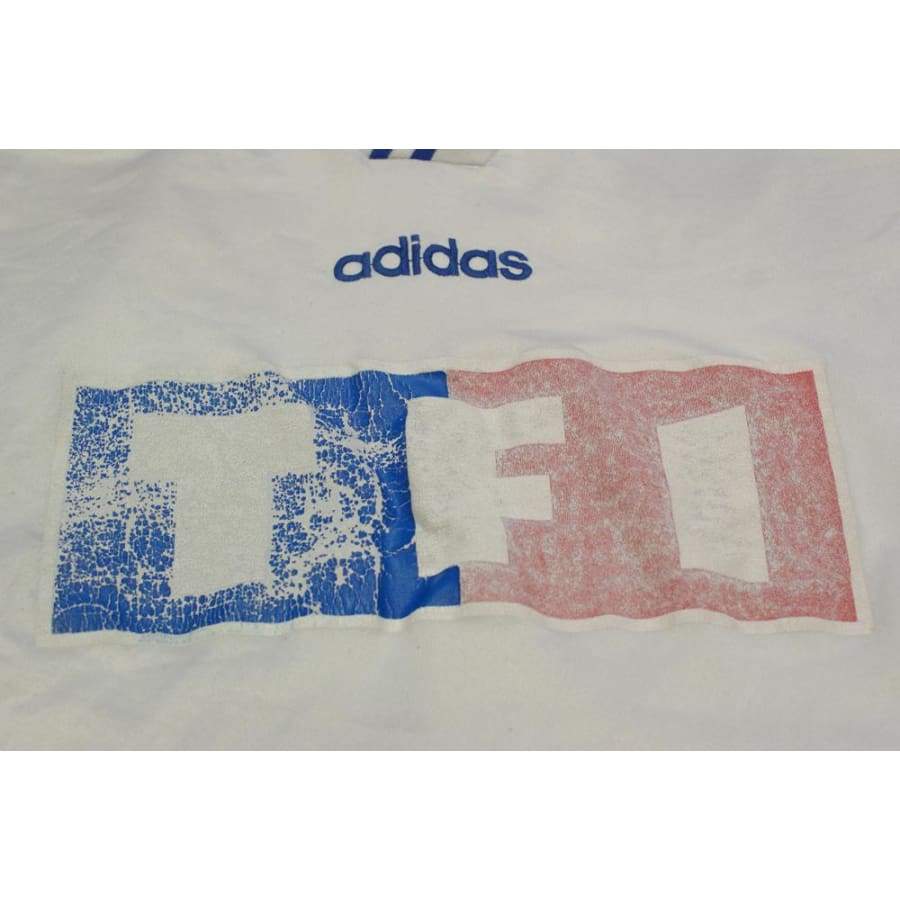 Maillot de football rétro domicile Coupe de France TF1 N°10 années 1980 - Adidas - Coupe de France