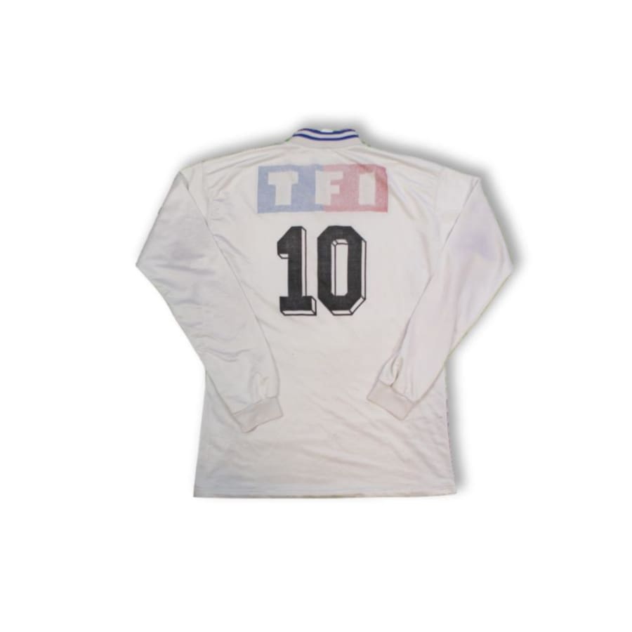 Maillot de football rétro domicile Coupe de France TF1 N°10 années 1980 - Adidas - Coupe de France