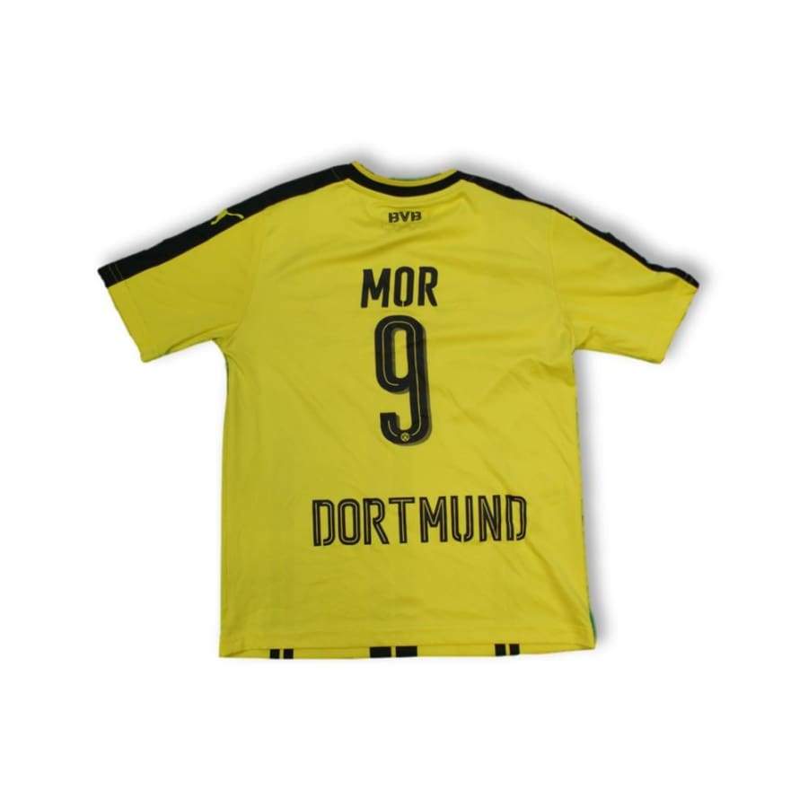 Maillot de football rétro domicile enfant Borussia Dortmund N°9 MOR 2016-2017 - Puma - Borossia Dortmund
