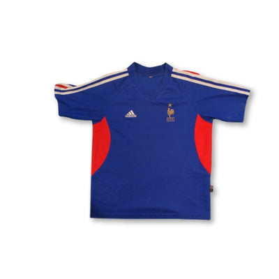 Maillot de football rétro domicile enfant Equipe de France 2002-2003 - Adidas - Equipe de France