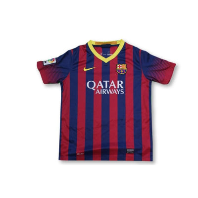 Maillot de football rétro domicile enfant FC Barcelone 2013-2014 - Nike - Barcelone