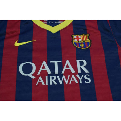 Maillot de football rétro domicile enfant FC Barcelone 2013-2014 - Nike - Barcelone