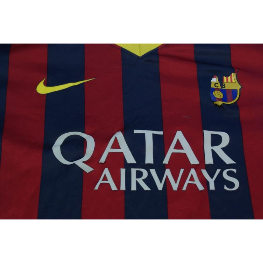 Maillot de football rétro domicile enfant FC Barcelone 2013-2014 - Nike - Barcelone