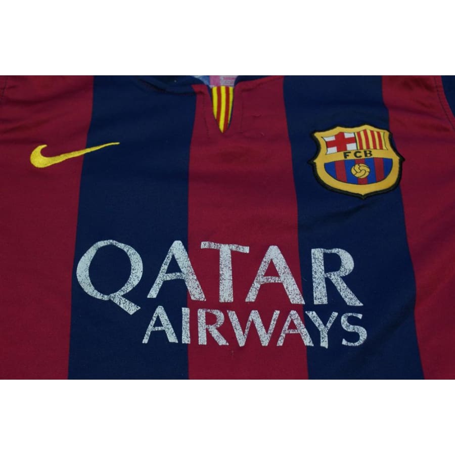 Maillot de football rétro domicile enfant FC Barcelone N°11 NEYMAR JR 2015-2016 - Nike - Barcelone