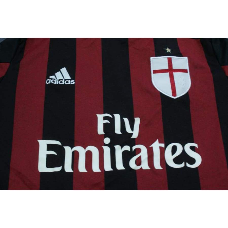 Maillot de football rétro domicile enfant Milan AC 2015-2016 - Adidas - Milan AC