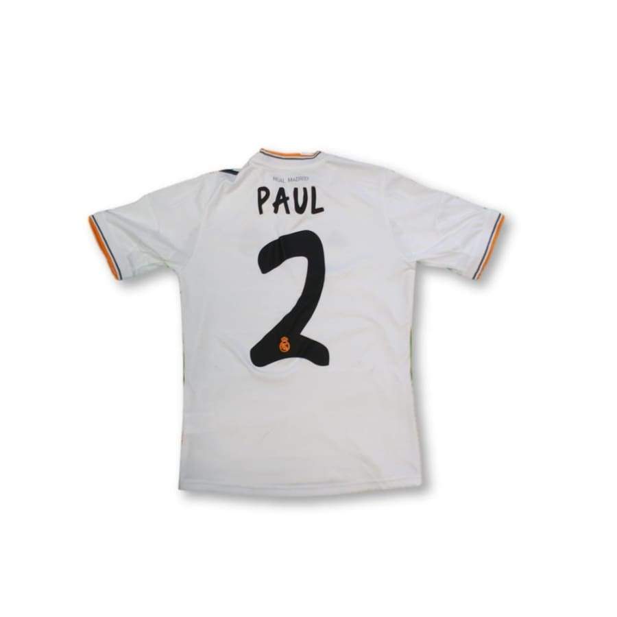 Maillot de football rétro domicile enfant Real Madrid CF N°2 PAUL 2013-2014 - Adidas - Real Madrid