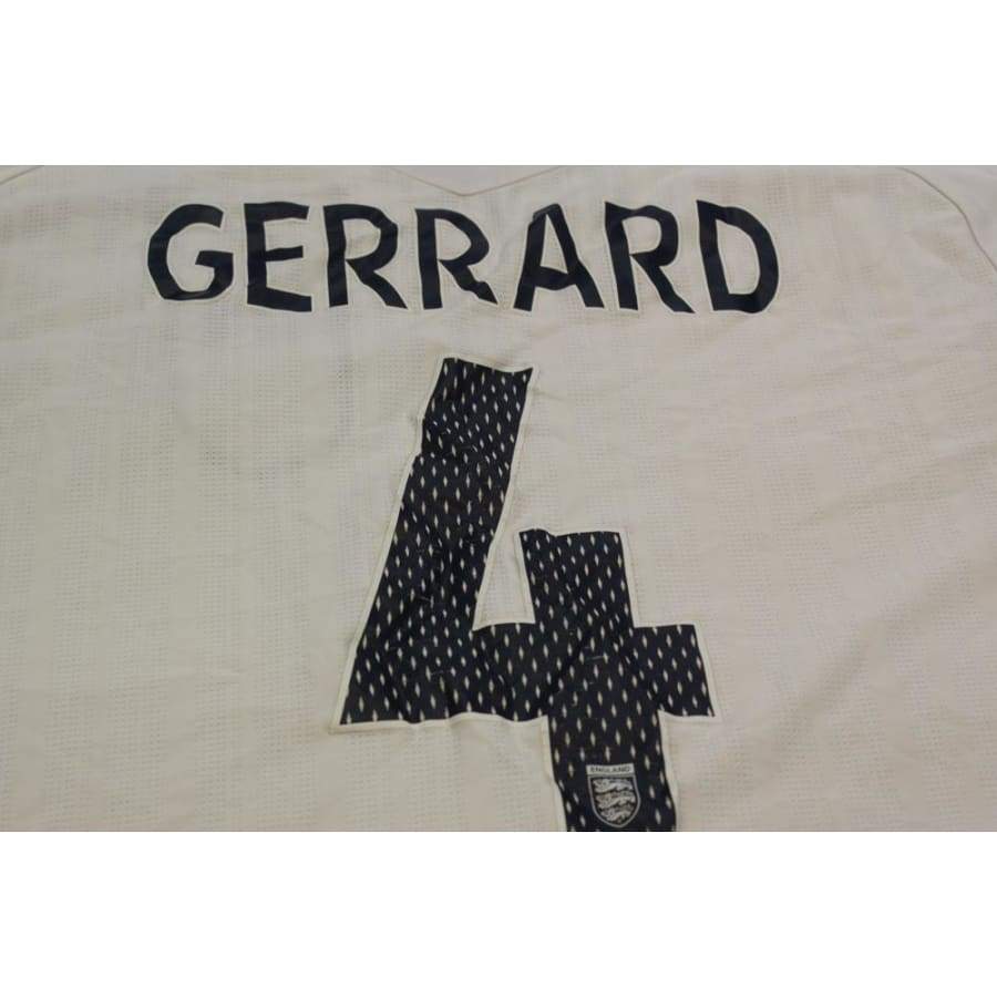 Maillot de football rétro domicile équipe dAngleterre N°4 GERRARD 2007-2008 - Umbro - Angleterre