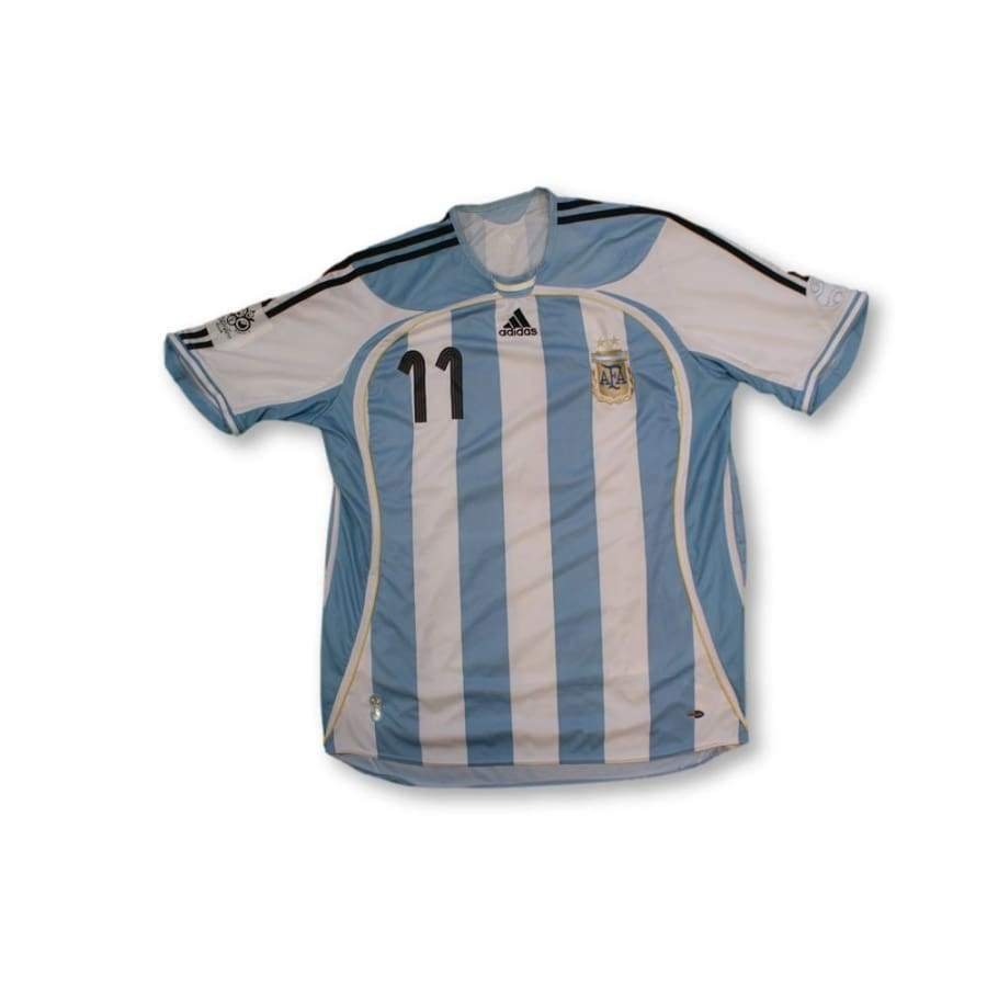 Maillot de football rétro domicile équipe dArgentine N°11 TEVEZ 2006-2007 - Adidas - Argentine