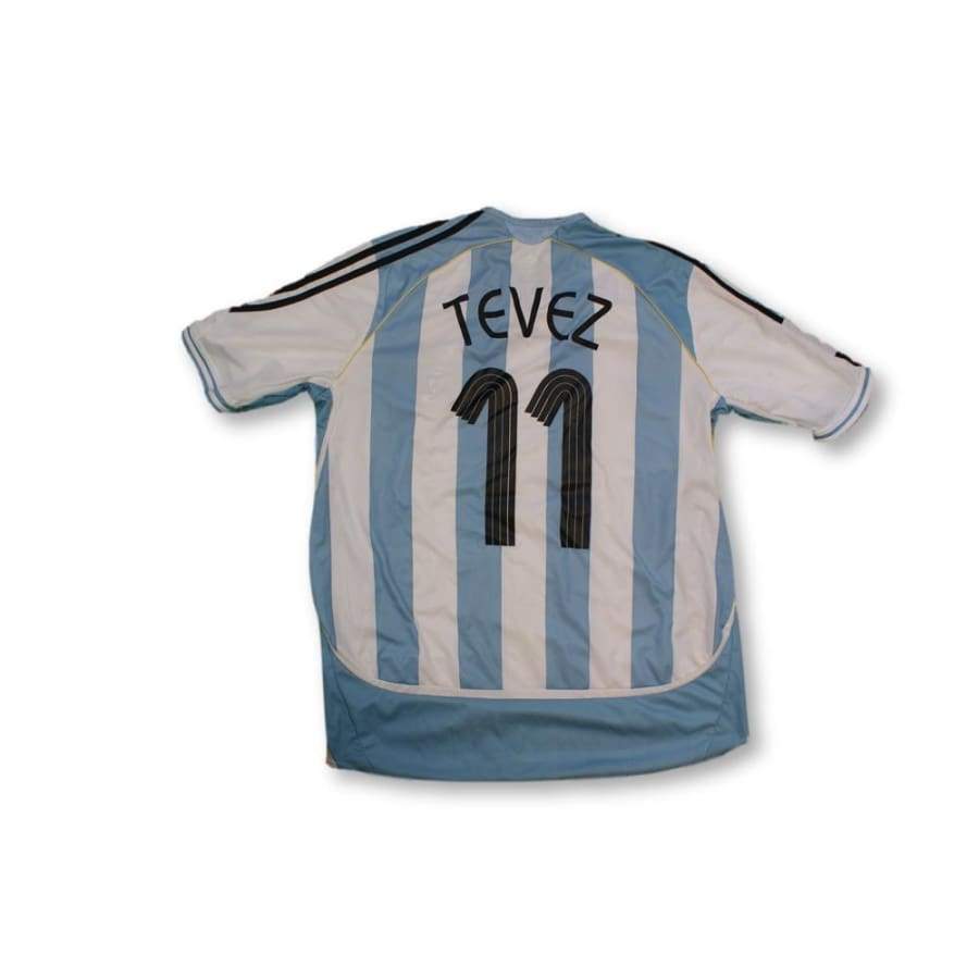 Maillot de football rétro domicile équipe dArgentine N°11 TEVEZ 2006-2007 - Adidas - Argentine