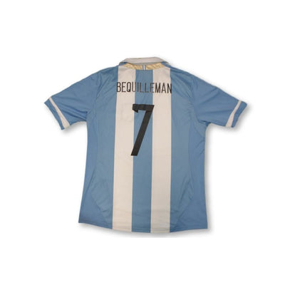 Maillot de football retro domicile équipe dArgentine N°7 Bequilleman 2011-2012 - Adidas - Argentine