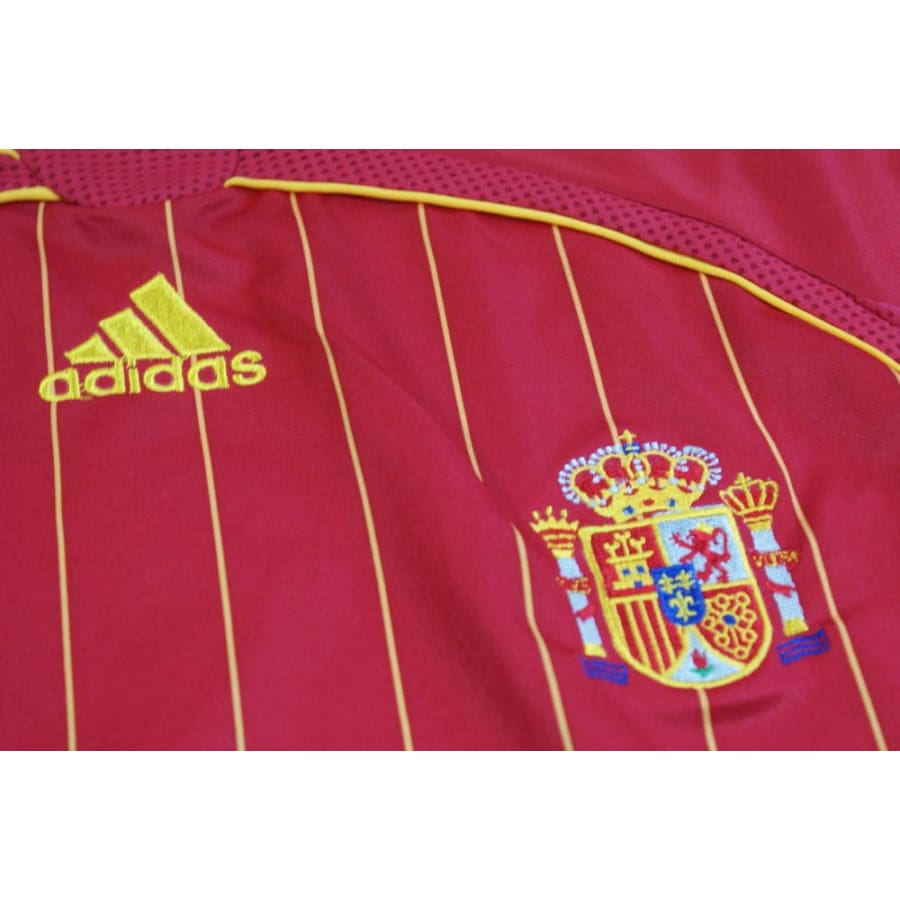 Maillot de football rétro domicile équipe d’Espagne HELGUERA 2006-2007 - Adidas - Espagne